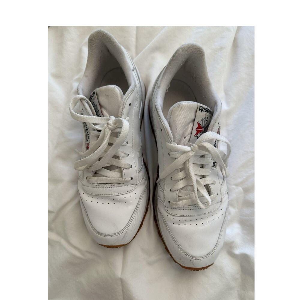 Reebok Classic Leather White Gum Women s Sneakers SZ 11